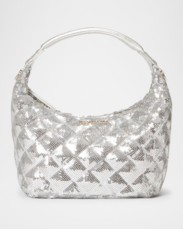 Mini Sequined Top-Handle Bag